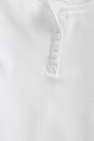 Ribbed Placket T-Shirt