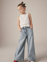 Light Blue Wide Leg Jeans (3-16yrs)