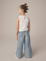 Light Blue Wide Leg Jeans (3-16yrs)
