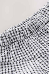 Black/White Wide Leg Trousers