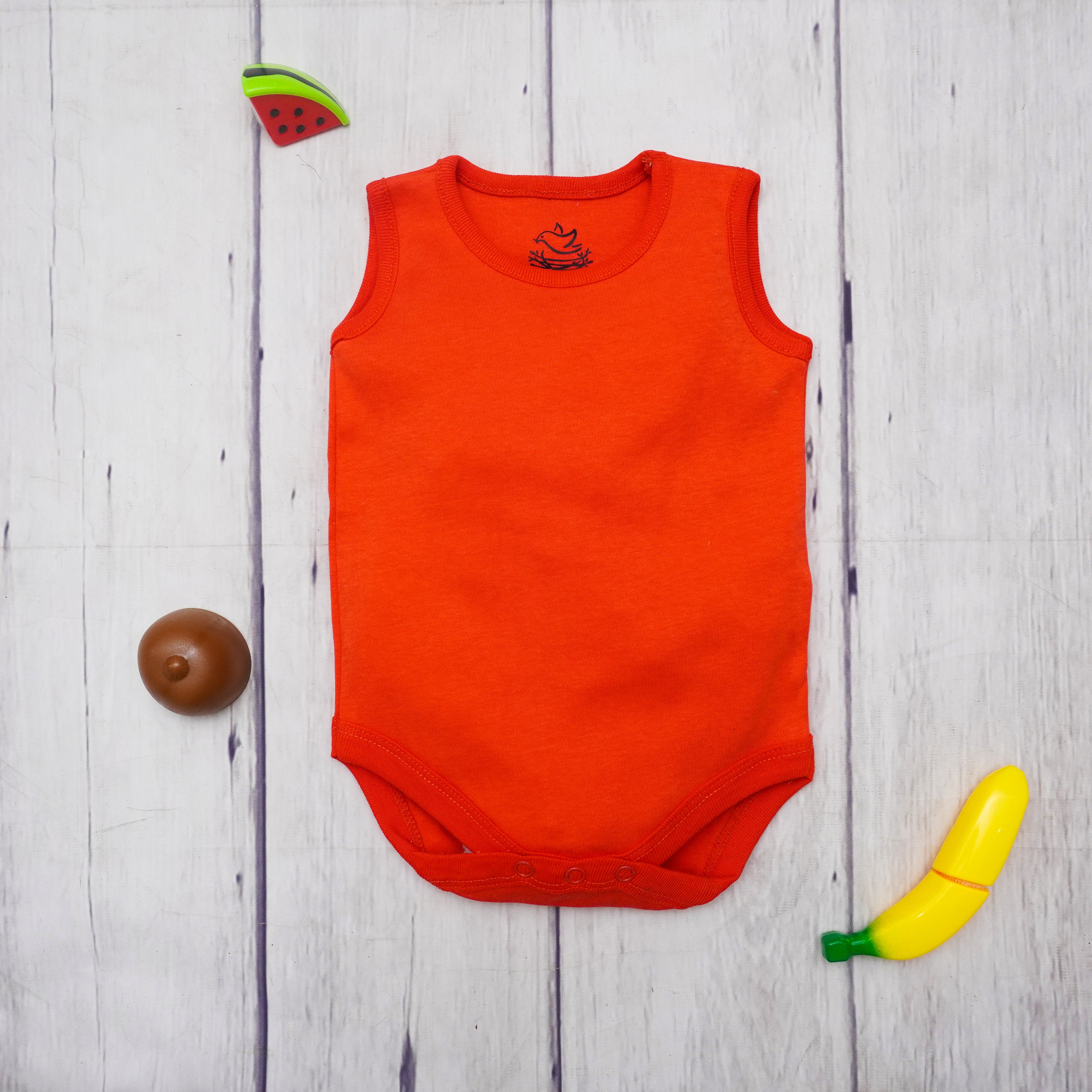 Orangey Frilled Bodysuit | Suits & Sets | The nest clothing