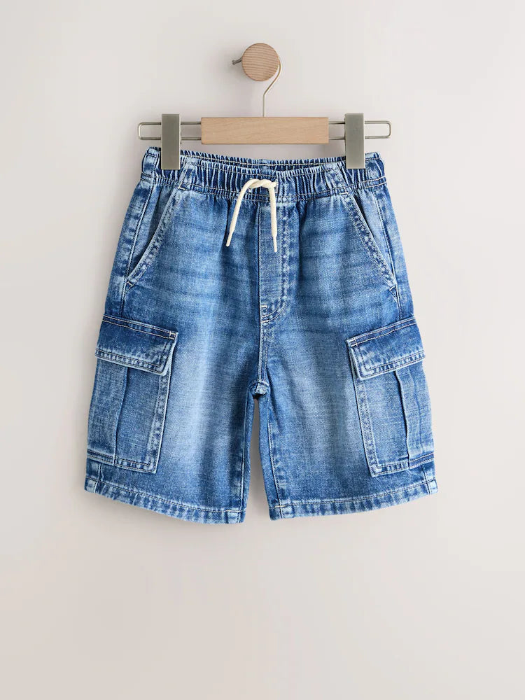 Blue Cargo Shorts (3-16yrs)