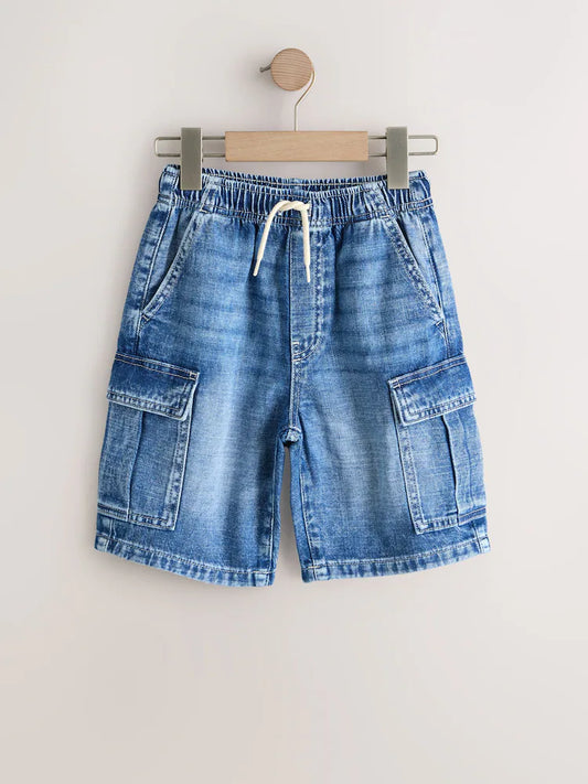 Blue Cargo Shorts (3-16yrs)