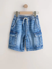 Blue Cargo Shorts (3-16yrs)