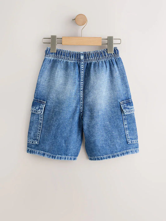 Blue Cargo Shorts (3-16yrs)