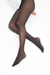Black Ultimate Comfort Opaque 30D Tights Two Pack