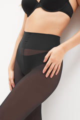 Black Ultimate Comfort Opaque 30D Tights Two Pack