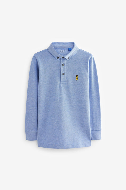 NEXT - NCNYF-Jersey Tops-Blue Long Sleeve Polo Shirt