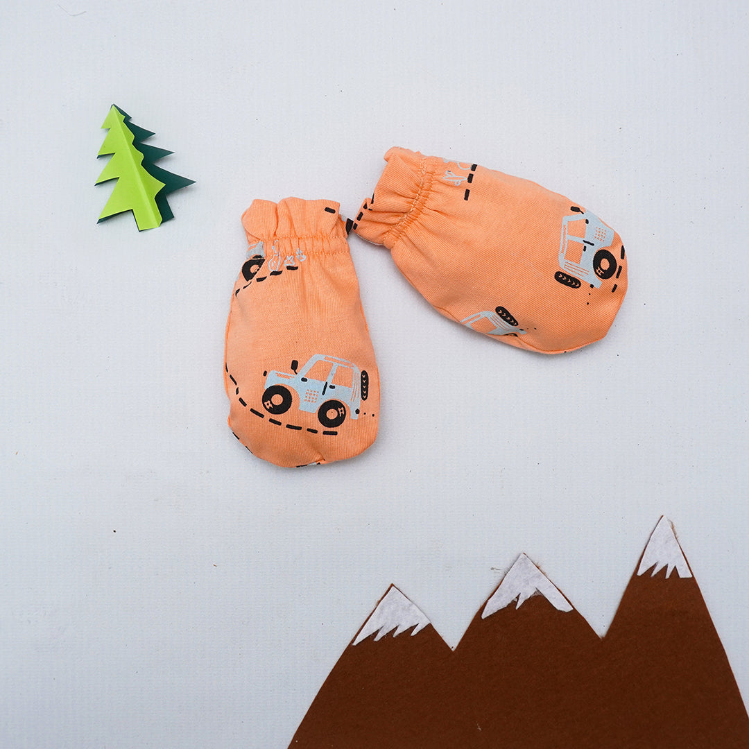 Orange Cars Mittens | Socks & Caps | The nest clothing