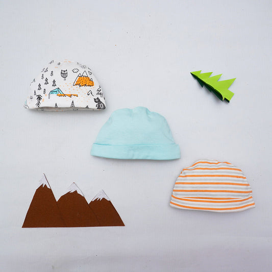 Baby Caps Pack of 3 | Socks & Caps | The nest clothing