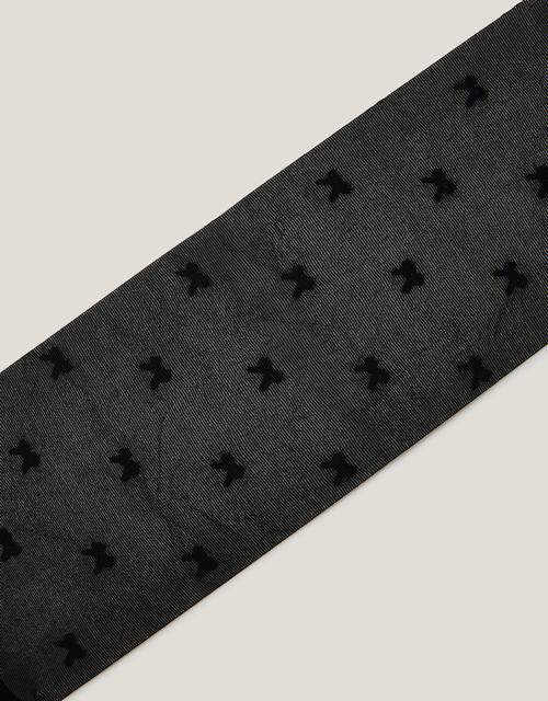 Semi-Sheer Bow Tights Black