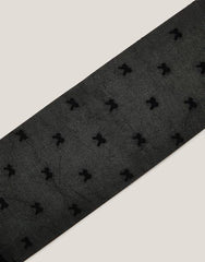 Semi-Sheer Bow Tights Black