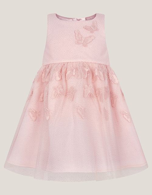 Baby Mapel Butterfly Tulle Dress Pink