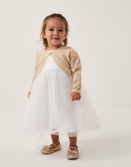 Baby Maeve Cardigan Gold