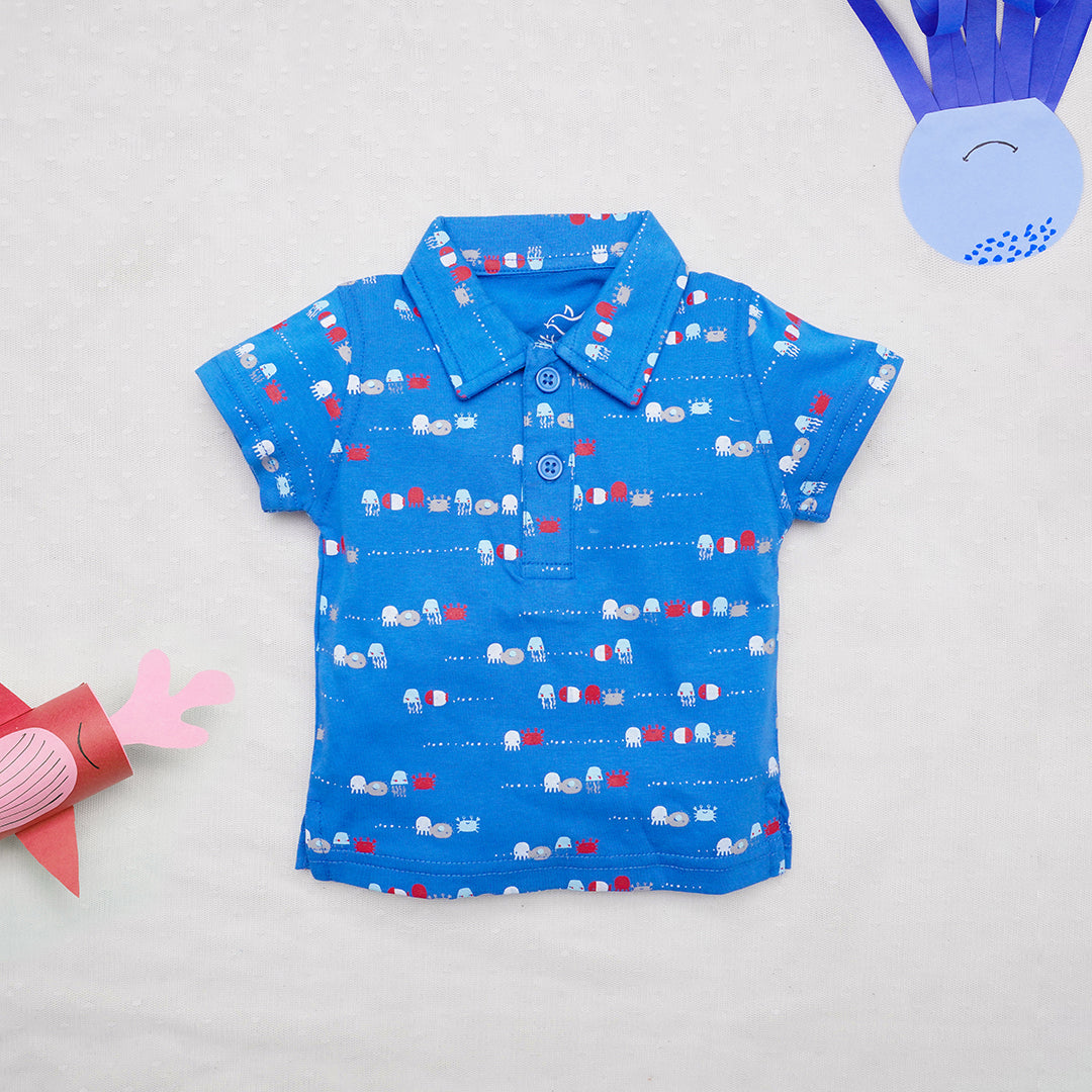 Blue Ocean Collared Shirt | Tops & T-Shirts | The nest clothing