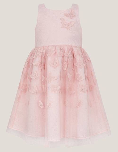 Mapel Butterfly Tulle Dress Pink