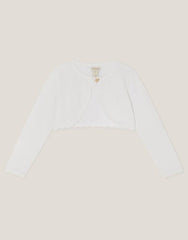 Maeve Bow Button Cardigan Gold