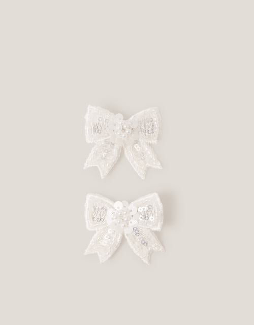2-Pack Sequin Bow Hair Clips