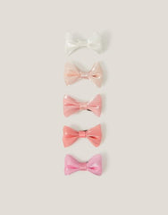 5-Pack Mini Bow Hair Clips