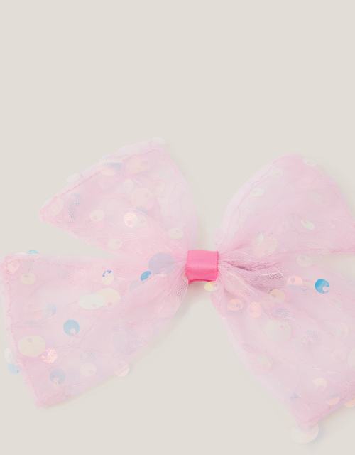 Sequin Bow Hair Clip