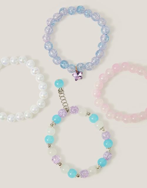 4-Pack Cosmic Beaded Bracelets
