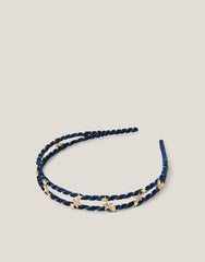 Diamanté Star Velvet Headband