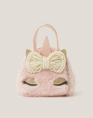 Fluffy Bow Unicorn Handbag