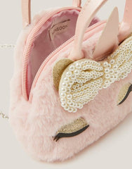 Fluffy Bow Unicorn Handbag