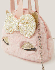 Fluffy Bow Unicorn Handbag