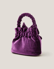 Bow Velvet Pouch Bag