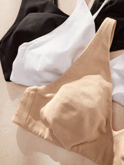 Daisy Non Pad Non Wire Cotton Rich Bralettes Three Pack
