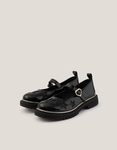Star Parent Mary Jane Flats Black