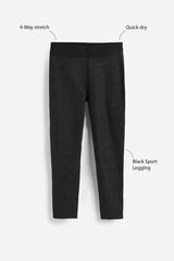 Black Marl Sports Leggings NEXT UK