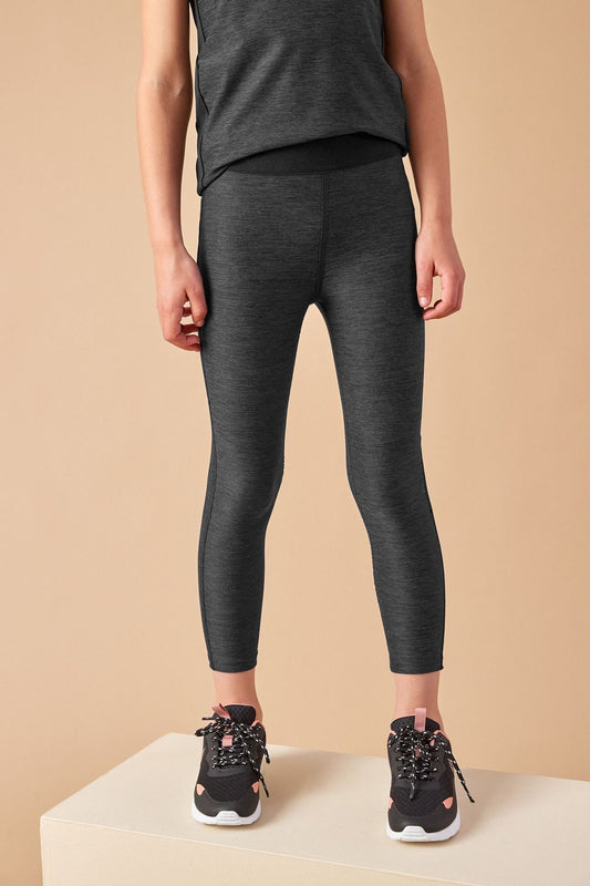 Black Marl Sports Leggings NEXT UK