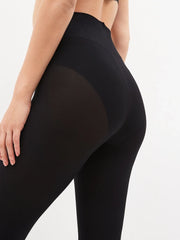 Black Ultimate Comfort Opaque 100D Tights Two Pack |BLACK