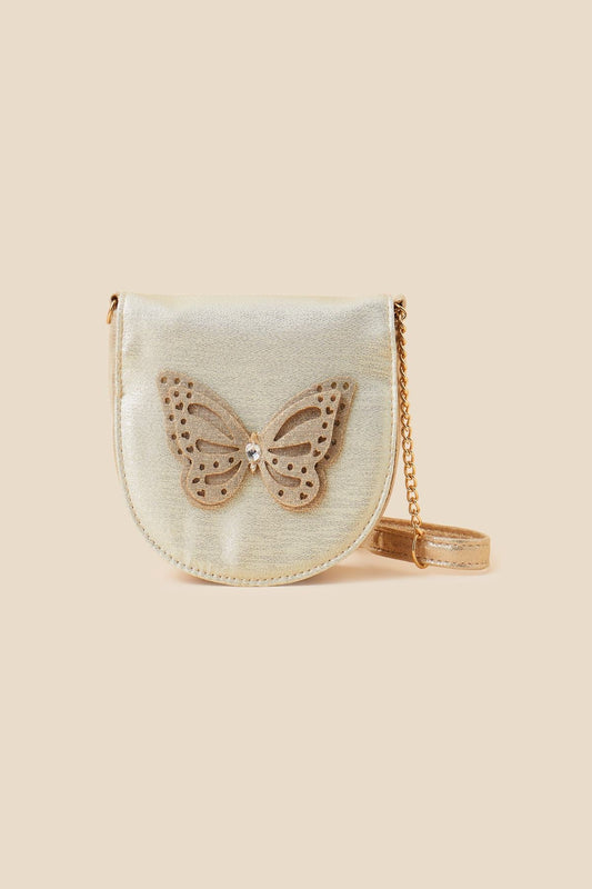 Girls Butterfly Embellished Bag