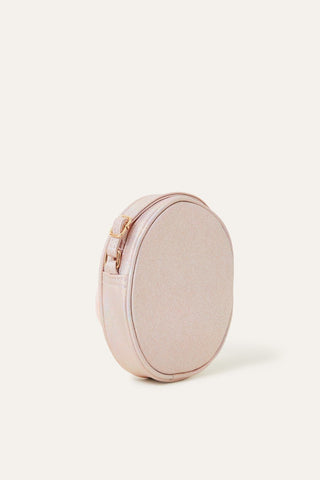 Kids Pearly Flower Round Bag