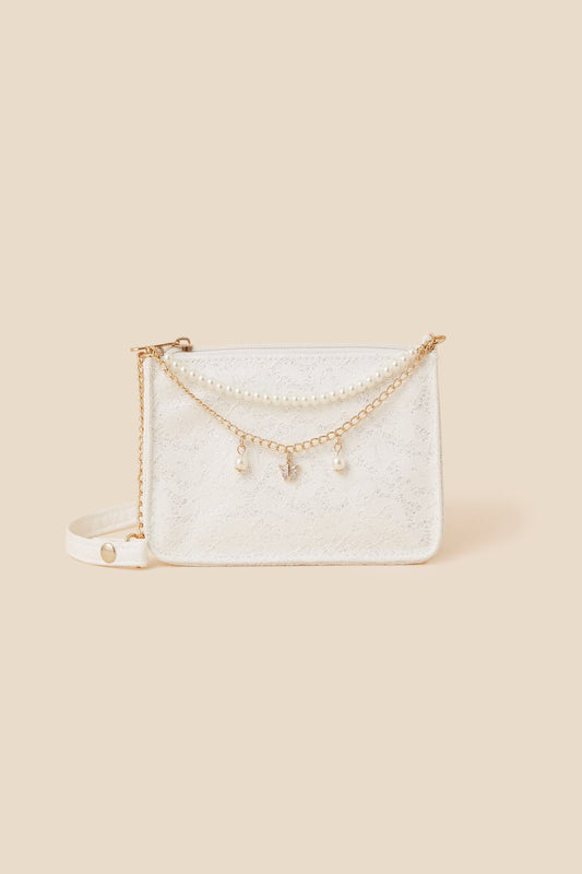 Girls Lace And Pearl Bag ACCESSORIZE