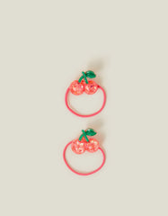 2-Pack Girls Cherry Hairbands