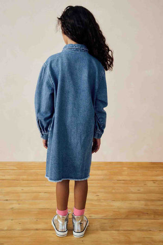 Blue Denim Shirt Dress