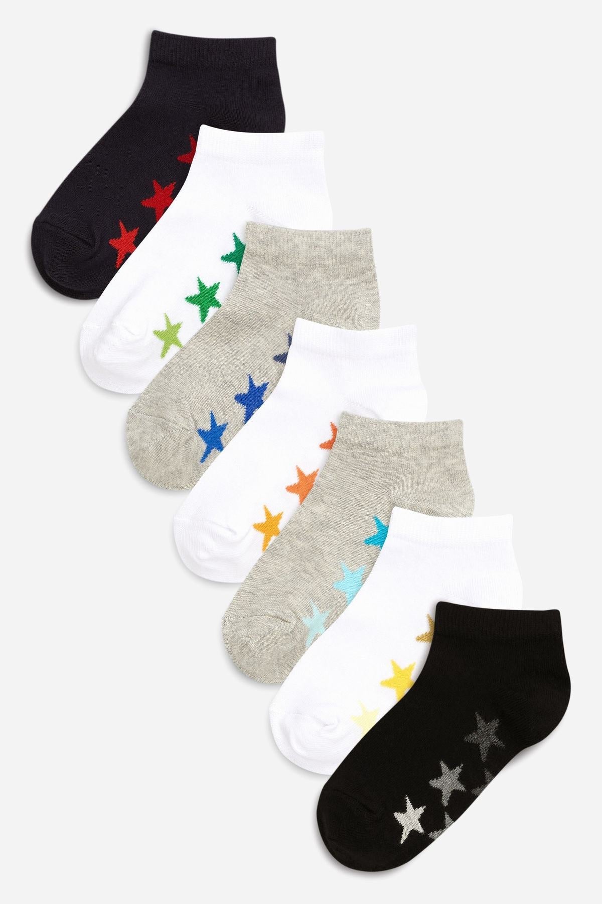 Cotton Rich Trainer Socks 7 Pack