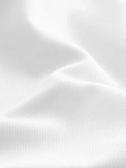 White Textured/Black Bow Tie Slim Fit Single Cuff Shirt And Bow Tie Pack