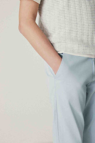 Blue Skinny Fit Stretch Chino Trousers