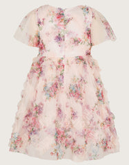 ROMA PRINT RUFFLE DRESS