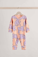 Lilac Purple Baby Footless Sleepsuits 3 Pack