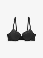 Black A-DD Push Up Padded Balcony Bra