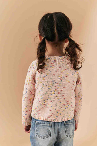 Pink Rainbow Spot Cardigan