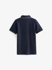 Stag Navy Blue Short Sleeve Polo Shirt (3-16yrs)