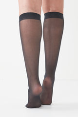 Black 20 Denier Knee High Socks 5 Pack