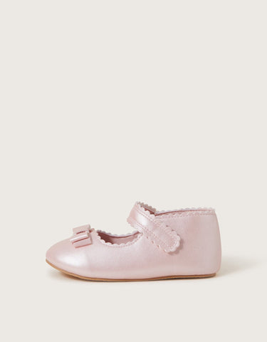 BABY PINK SHIMMER BOW WAL